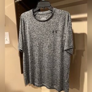 Under Armour Heathered Black and Gray Tech Tee